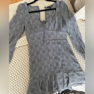 Plaid minidress size S worn once